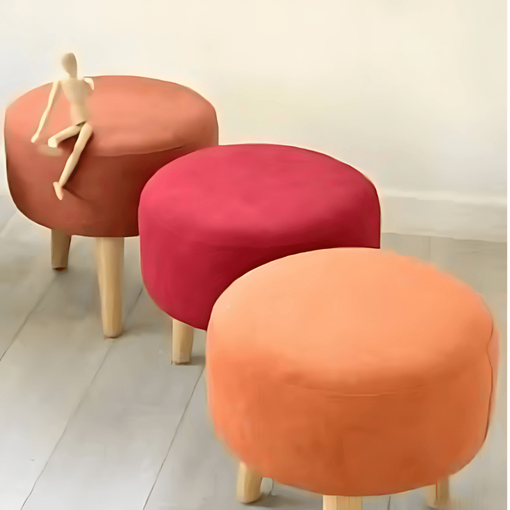 1 Seater Elegant Round Stool- 1510