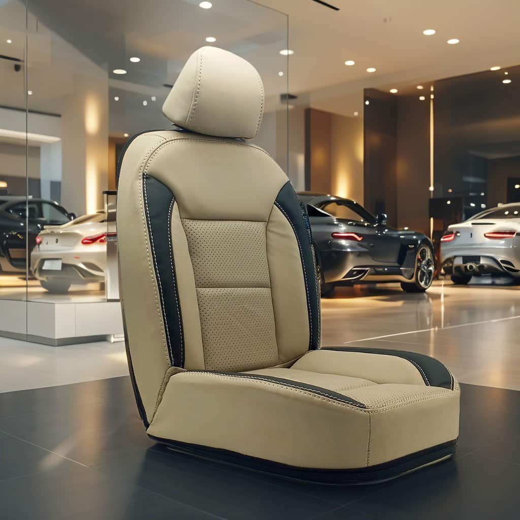 BYD Atto 3 Breathable Beige Black Seat Covers 2024 - 2026