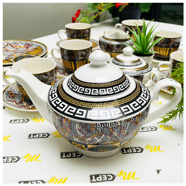 22-Pc Tea Set - Yellow
