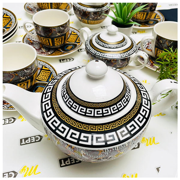 22-Pc Tea Set - Yellow