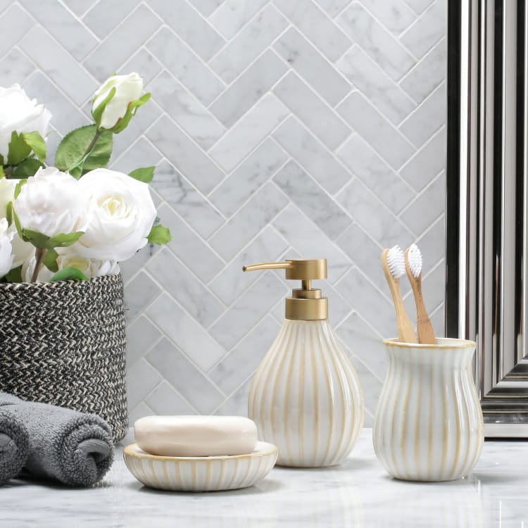 3-Pc Bathroom Accessories Set